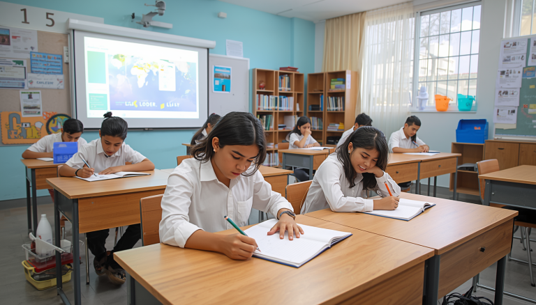 Pakistan education system essay classroom students learning Pakistan education development