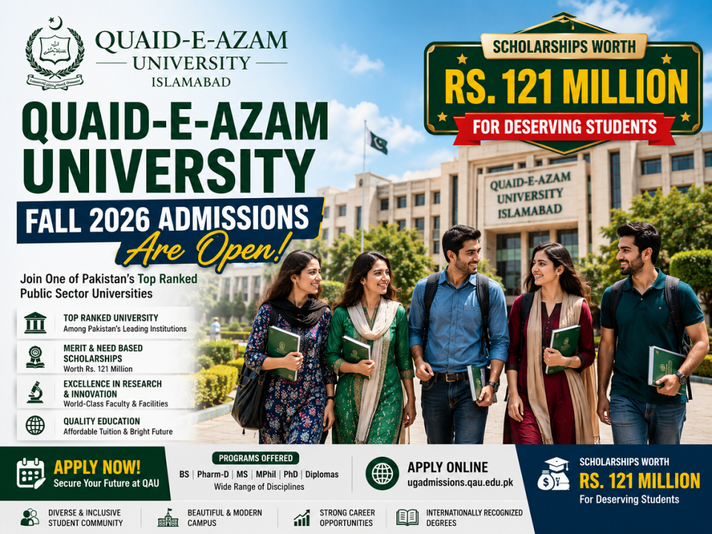 QAU Fall 2026 Admissions