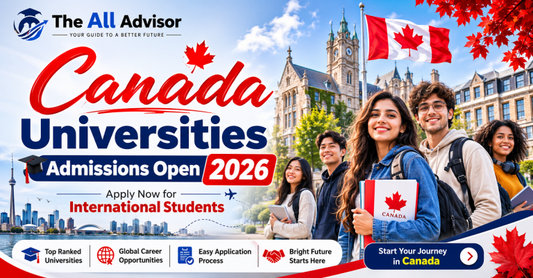 Canada Universities Admissions Open 2026 for International Students