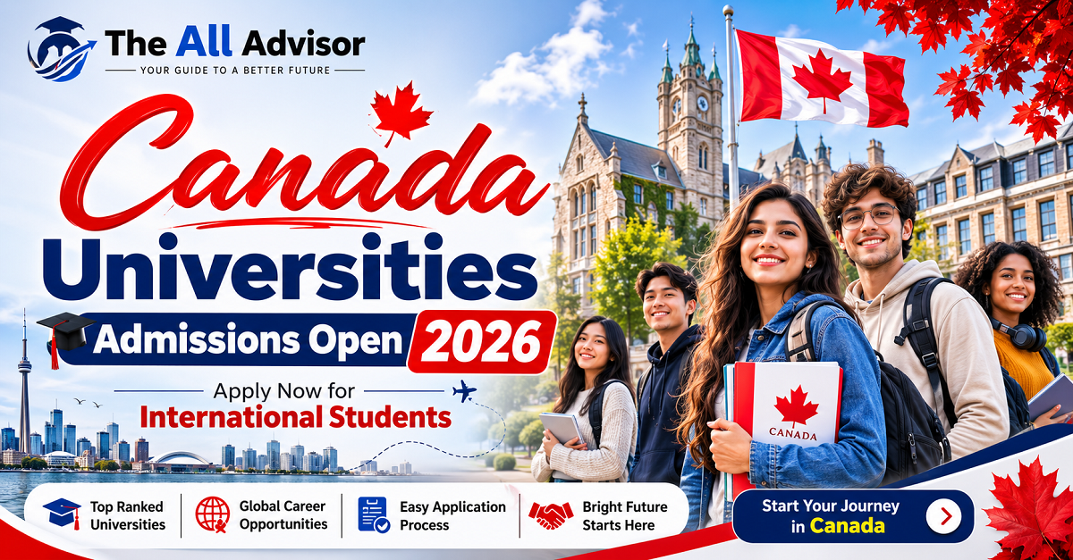 Canada Universities Admissions Open 2026 for International Students