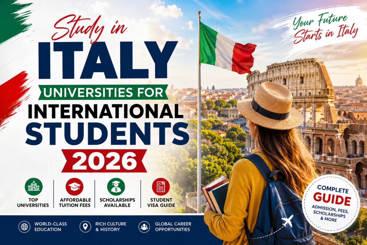 Italy Universities for International Students 2026 featuring top Italian universities, scholarships, tuition fees, and student visa guide.