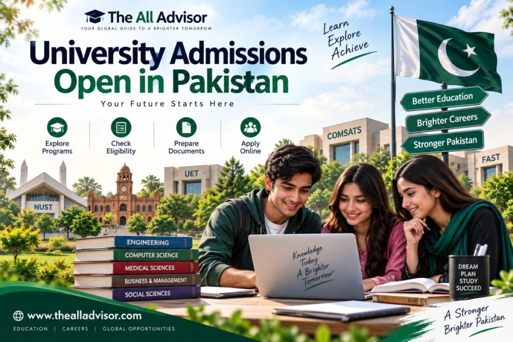 Students exploring university admissions open in Pakistan – The All Advisor