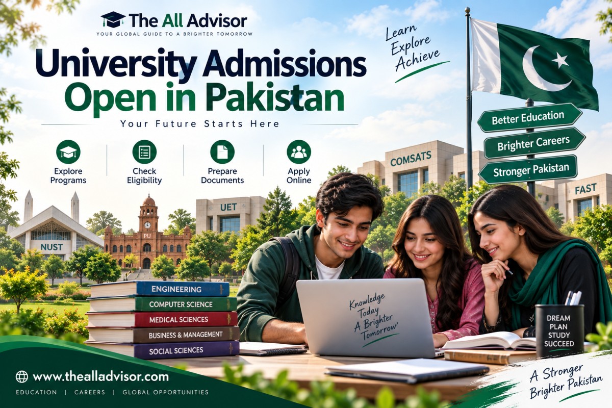 Students exploring university admissions open in Pakistan – The All Advisor